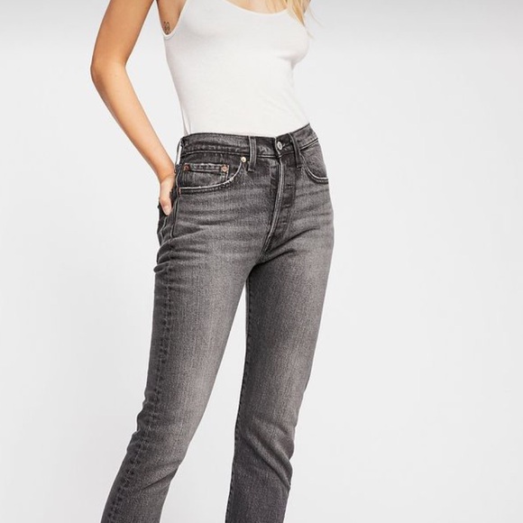 Levi’s 501 Skinny Faded Black Jeans Size 25 - Picture 10 of 10